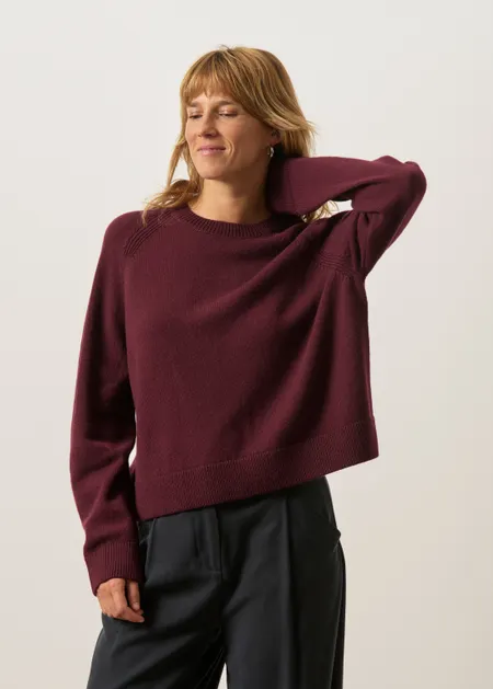 Pull oversize raglan en laine mérinos recyclée, WeDressFair