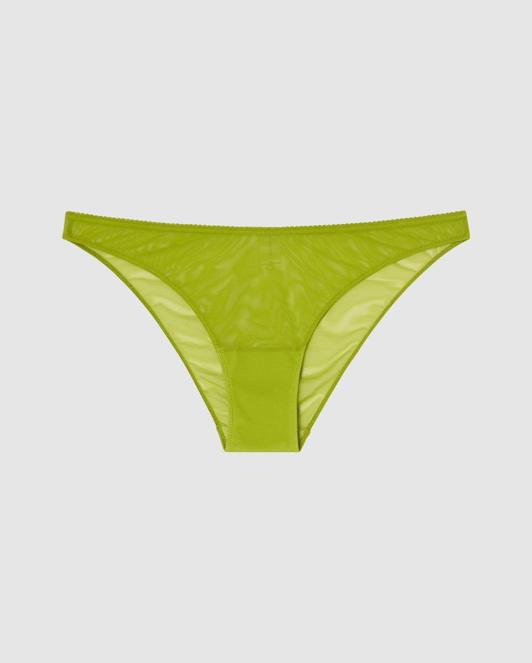 Slip aus recycelten Materialien | Grün "mesh bikini briefs - matcha", Understatement, Foto 2