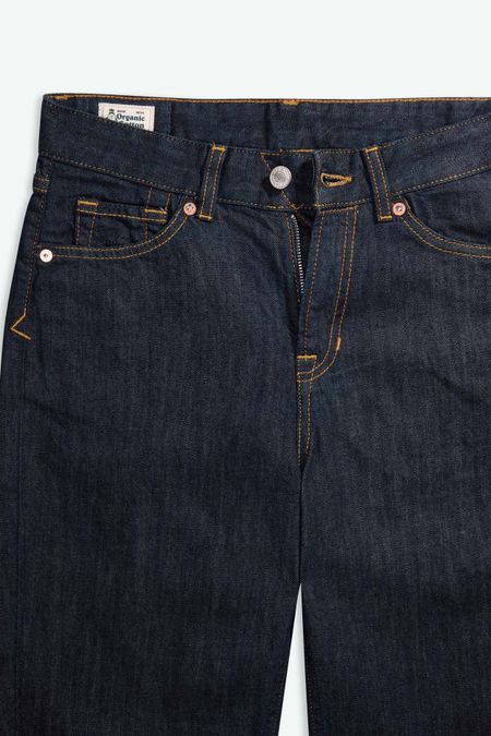Jean droit léger en coton bio | brut "Inoe - cotton flex 9.5oz rinse", Kings of Indigo, photo 6
