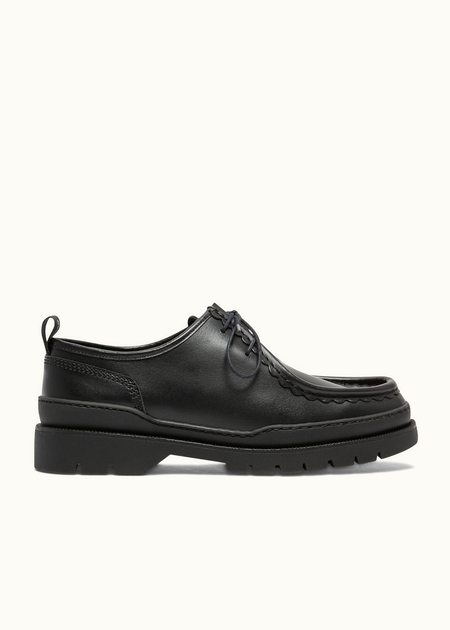 Derbies made in france en cuir certifié | noir "major noir" - Kleman