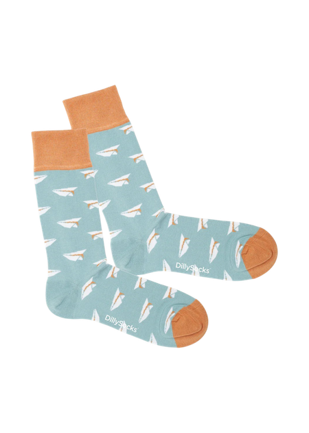 Chaussettes en coton bio | multicolore "folded flights"