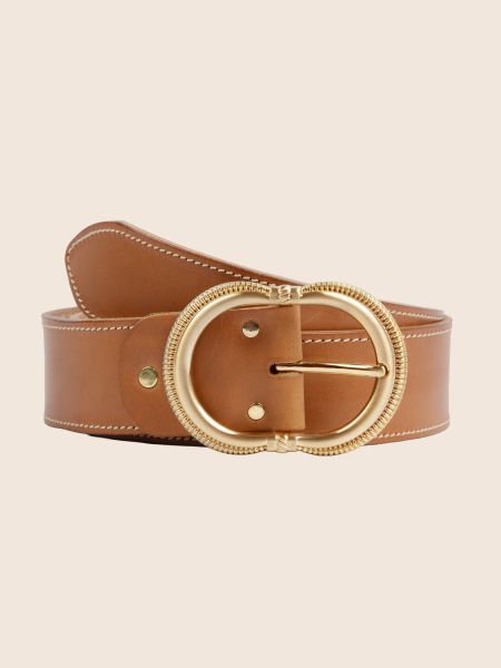 Ceinture en cuir certifié à tannage végétal | cuir naturel "honfleur" - Jules & jenn