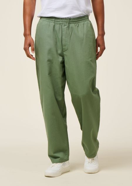 Pantalon large en coton bio | wide pant organic cotton | vert  "leaf green" - Rotholz