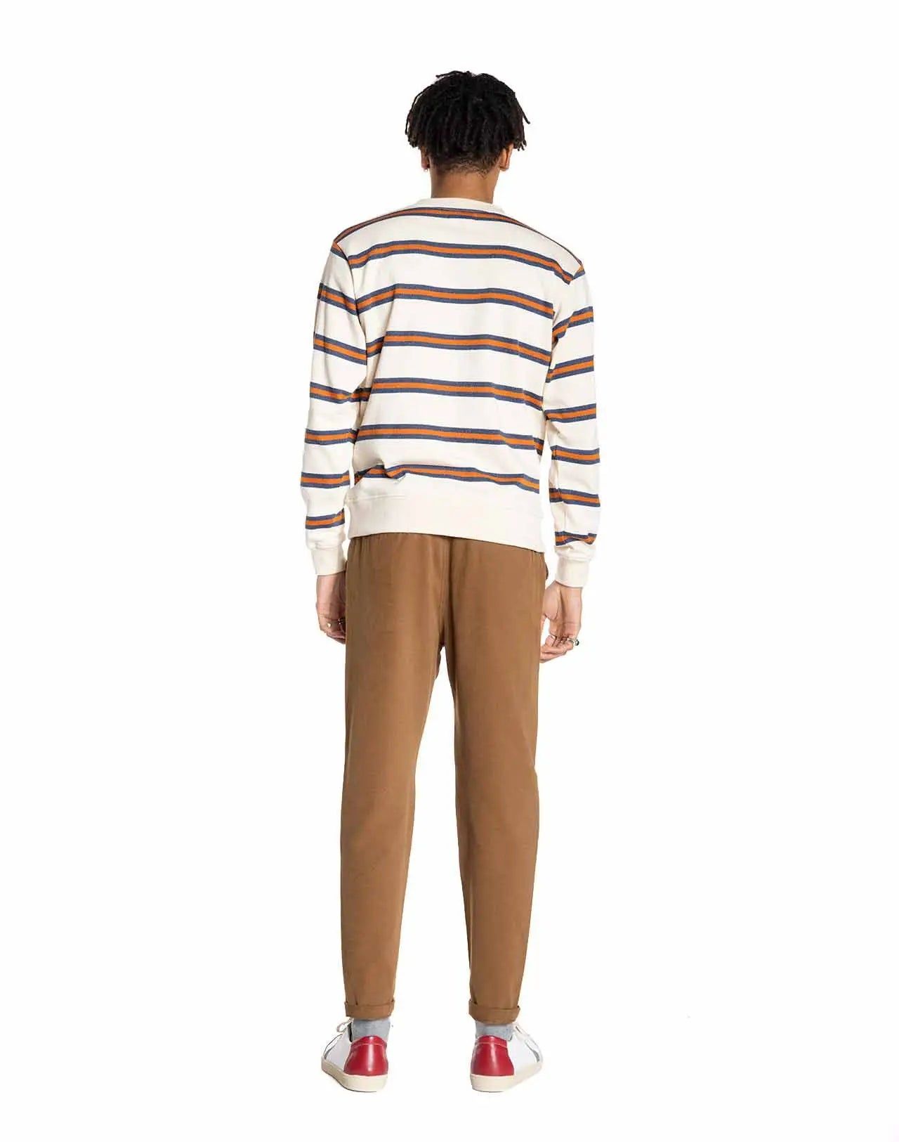 Gestreiftes Sweatshirt aus Bio-Baumwolle | Beige "wigan ivoire", Olow, Foto 3