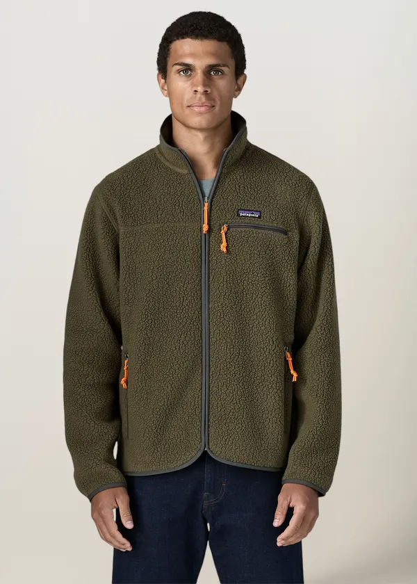 Polaire zippée en matière recyclée | vert "retro pile jkt", Patagonia