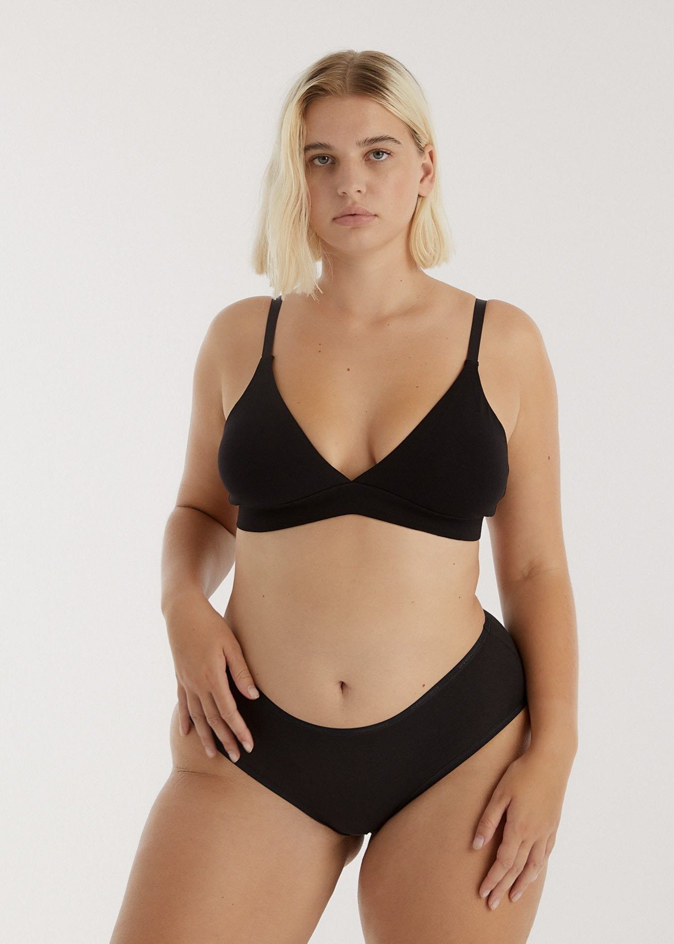 Culotte en coton bio | noir "core brief black", Organic Basics, photo 1