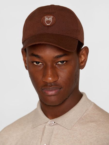 Casquette en coton bio | marron "slub yarn baseball cap tiramisu"