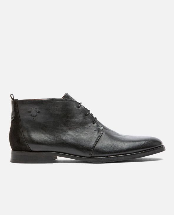 Boots chukka en cuir tannage végétal | noir "madison 51 noir", KOST Paris, photo 3