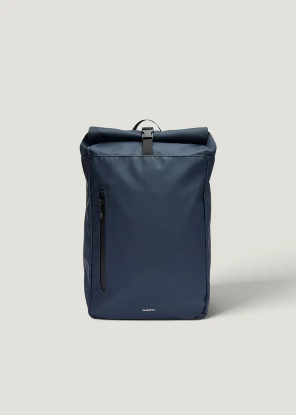 Sac à dos 20l en matière recyclée | bleu "Stream rolltop backpack 14" - navy", Sandqvist