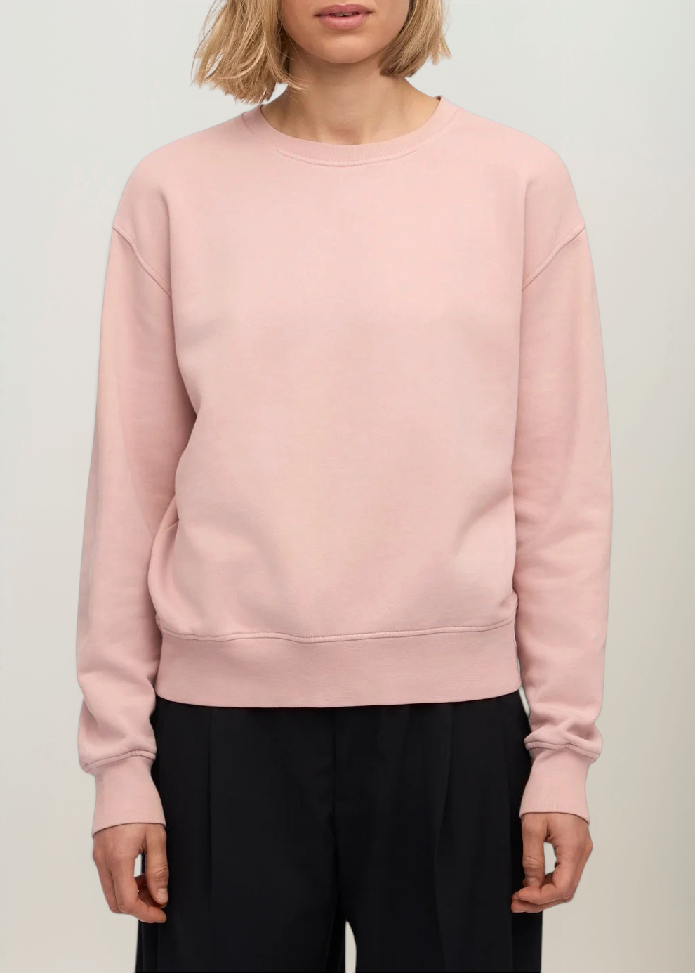 Sweatshirt aus Bio-Baumwolle | rosa "faded pink", Colorful Standard, Foto 1
