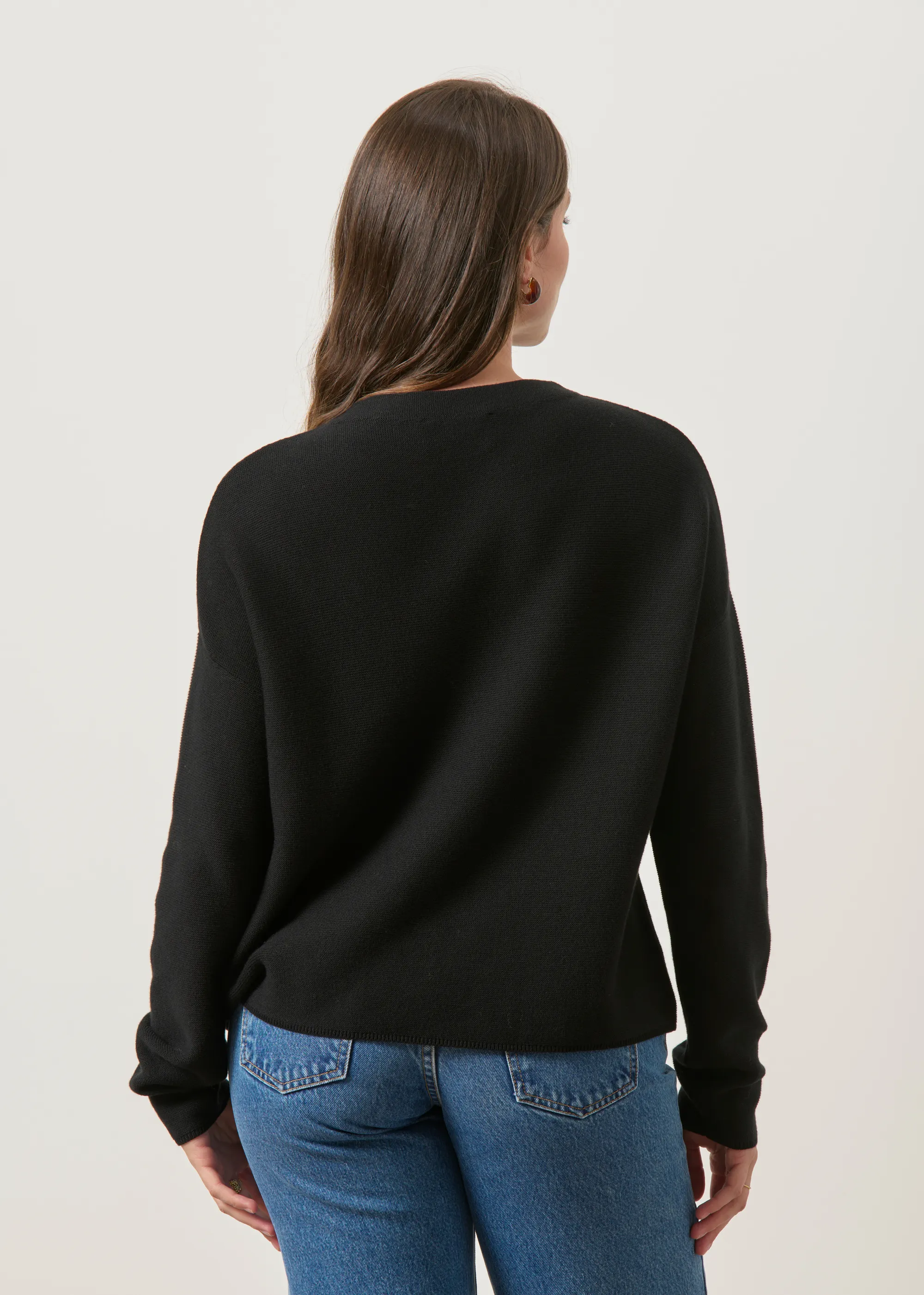Pull en coton bio | noir "Merinaa", Armedangels, photo 5