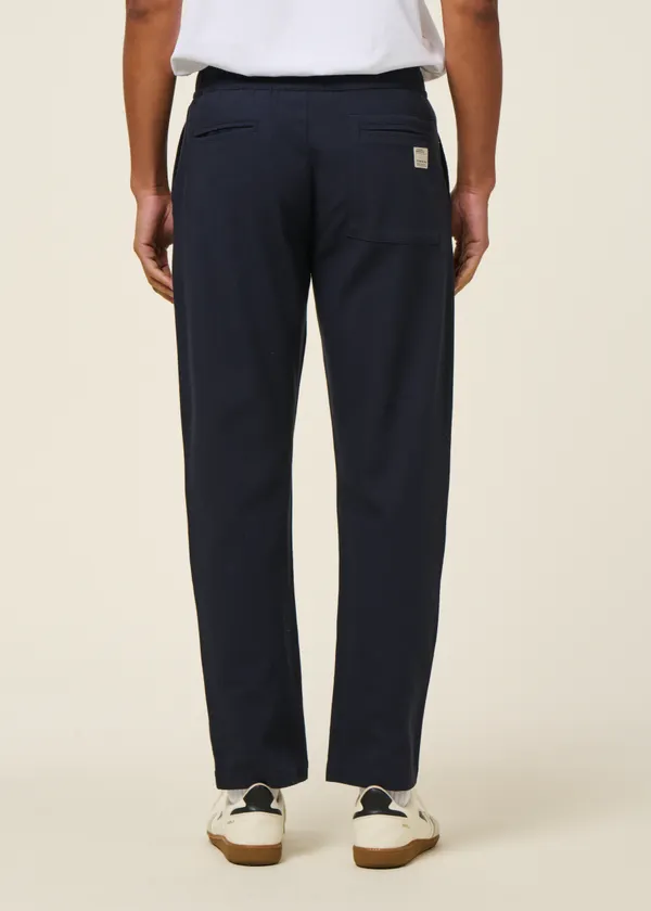 Pantalon Chino Homme En Coton Et Chanvre - Taille 33 - Coupe Droit Décontracté - Bleu