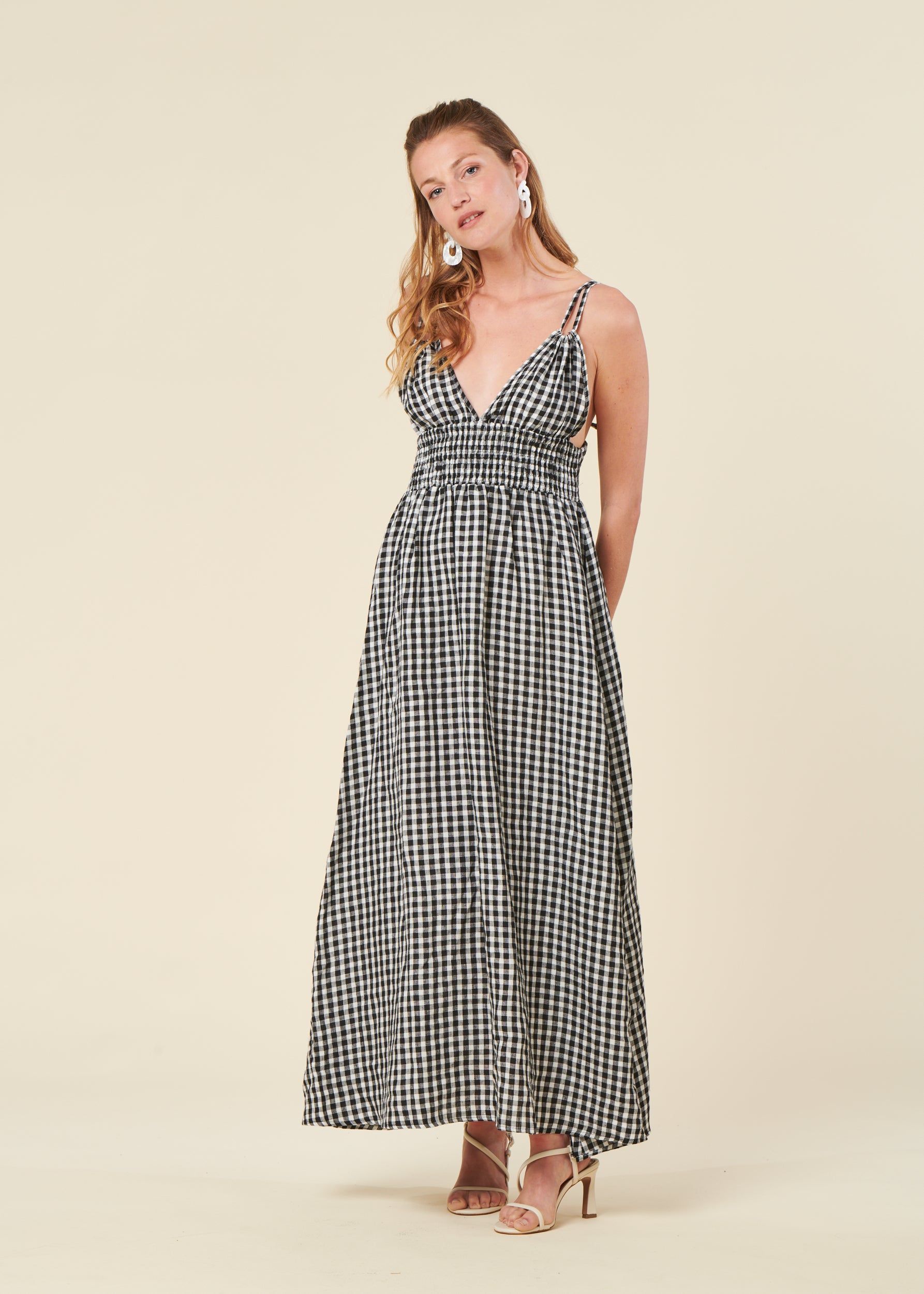 Kleid ada Leinen Vichy-Karo, Bonjour Demain, Foto 1