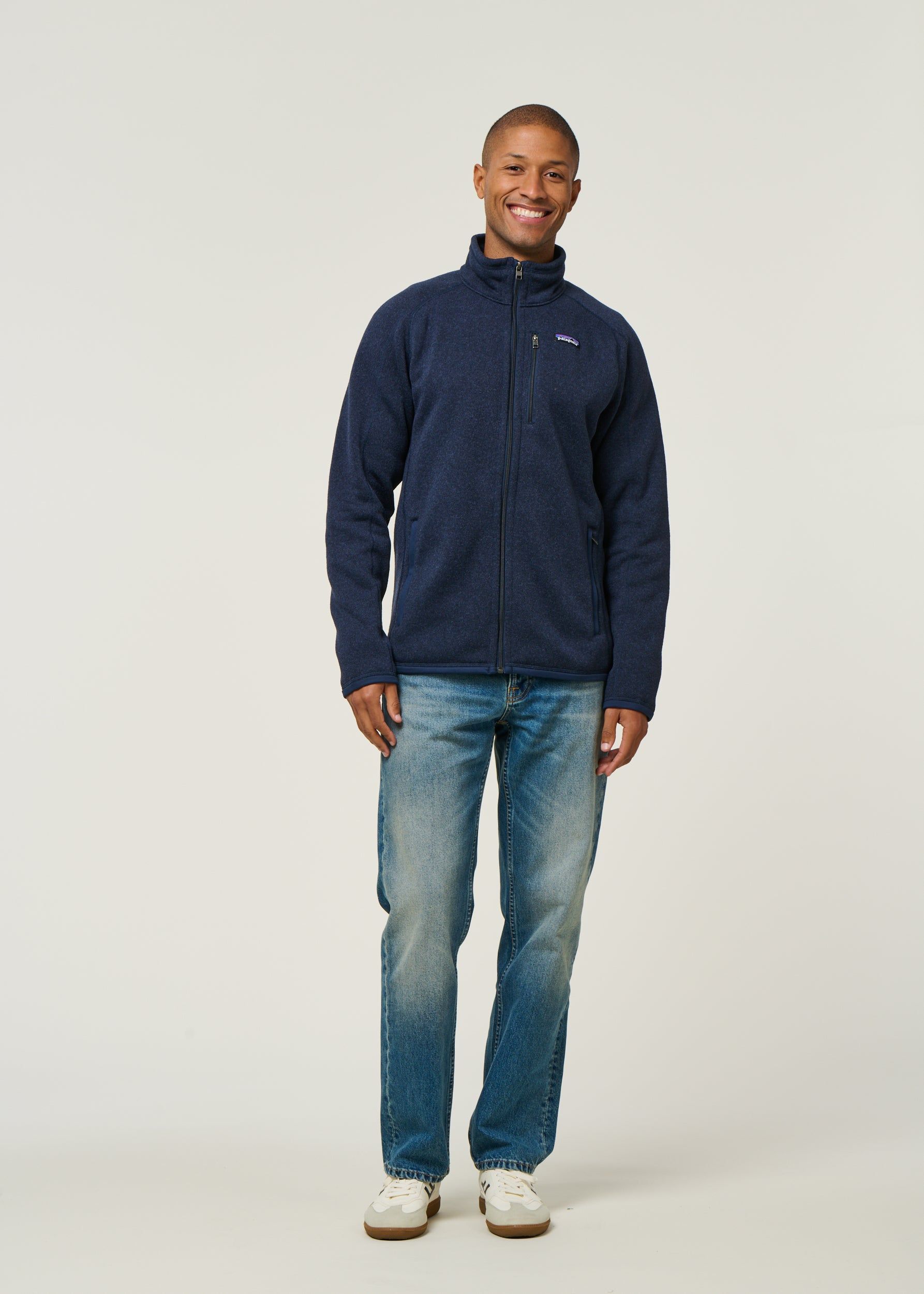 Veste polaire en matière recyclé | bleu marine "better sweater jkt new navy", Patagonia, photo 4