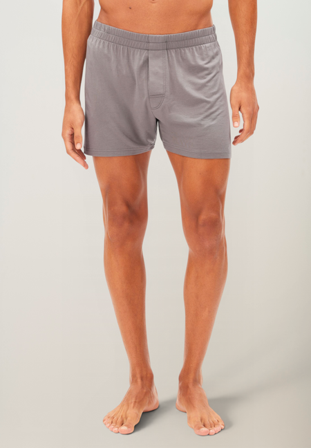 Caleçon en micromodal | gris "Aasker boxer shorts - cool antra" - Armedangels