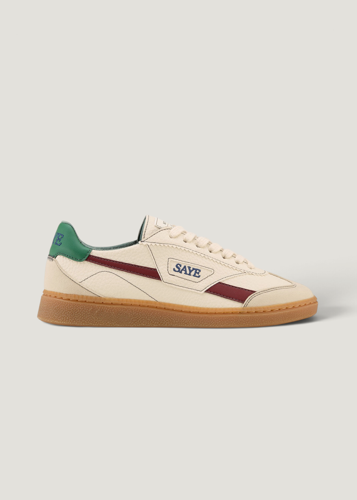 Vegane Sneaker | Beige und Grün "M70 soul lignify - garnet & pine", SAYE, Foto 3