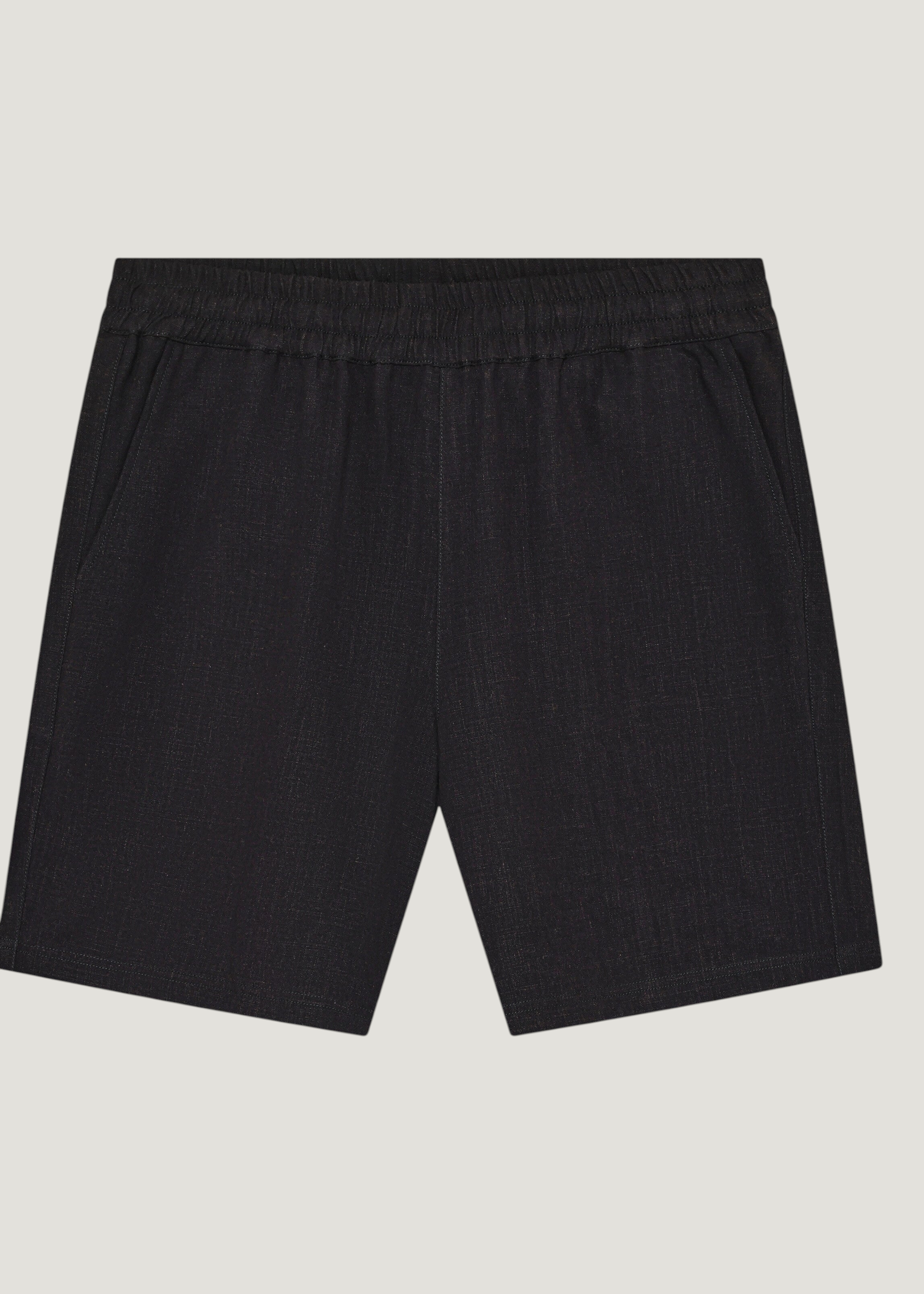 Shorts aus Ecovero und Leinen | Schwarz "Posey linen-mix shorts black jet", Knowledge Cotton Apparel, Foto 2