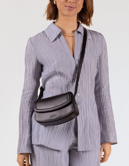 Sac en cuir certifié | black "kendalini - black classic leather" - O My Bag