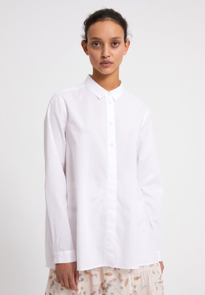 Chemise blanche oversize en coton bio - blancaa, Armedangels, photo 3