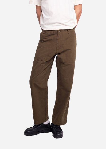 Pantalon en coton bio | kaki "gamal"