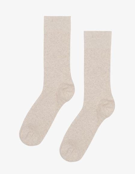 Chaussettes hautes en coton bio | écru "ivory white"