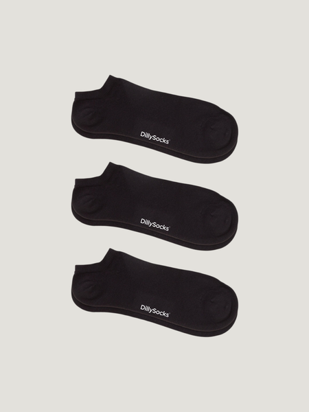 Kurze Socken aus Bio-Baumwolle | schwarz "short night black", Dilly socks
