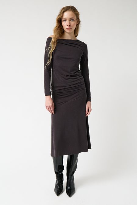 Rock aus Lyocell und Sorona | Anthrazit "Galena skirt", AMT Studio, Foto 4