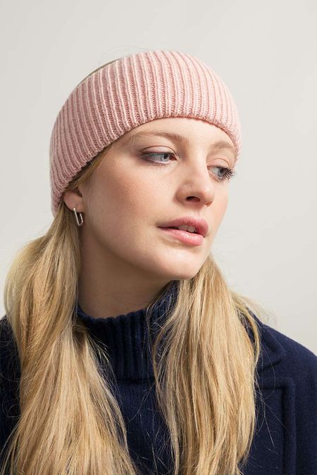 Bandeau en cachemire recyclé | rose "fascia lara rosa quarzo" - Rifò