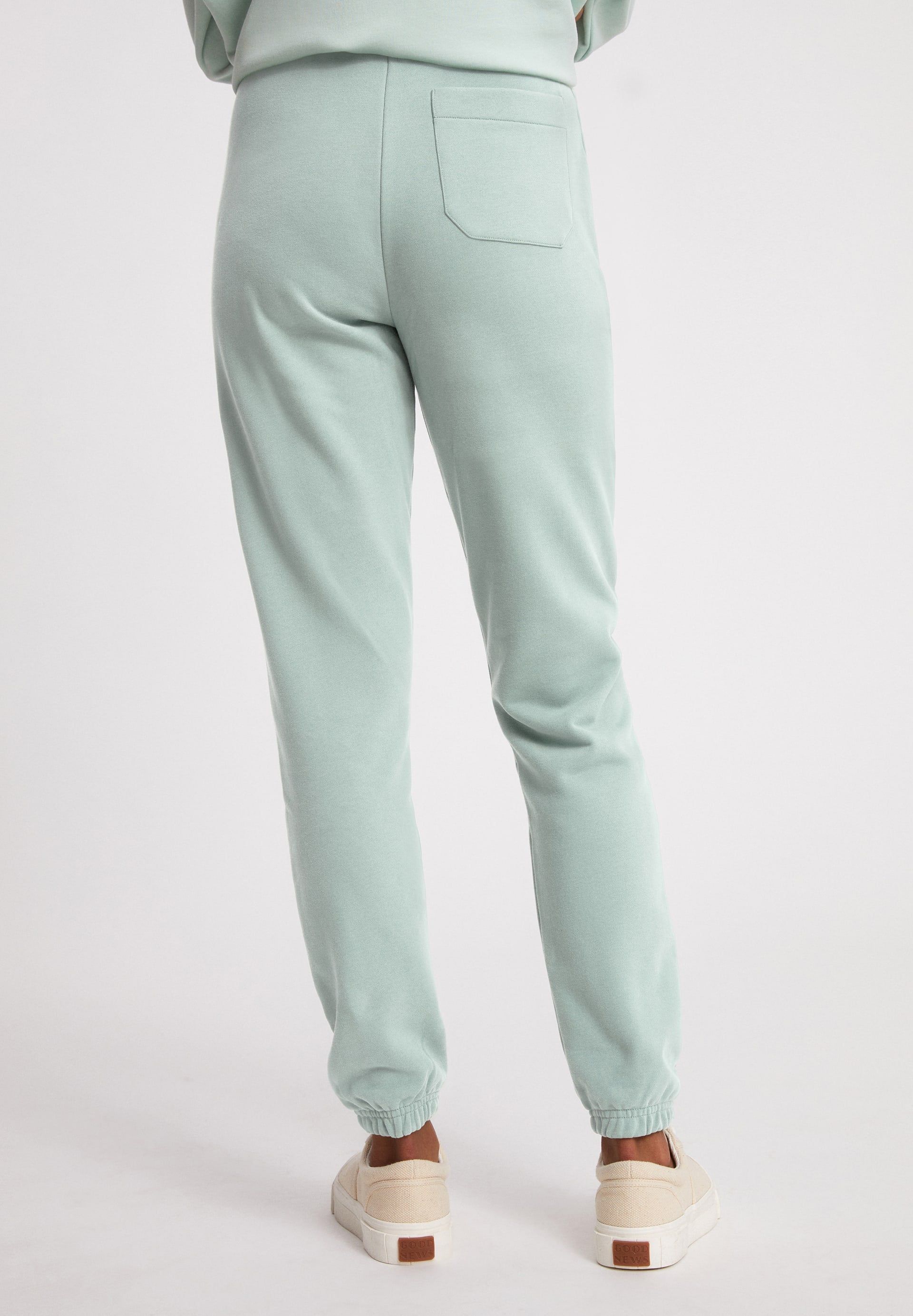 Pantalon de jogging vert d'eau en coton bio - ivaa sage green, Armedangels, photo 2
