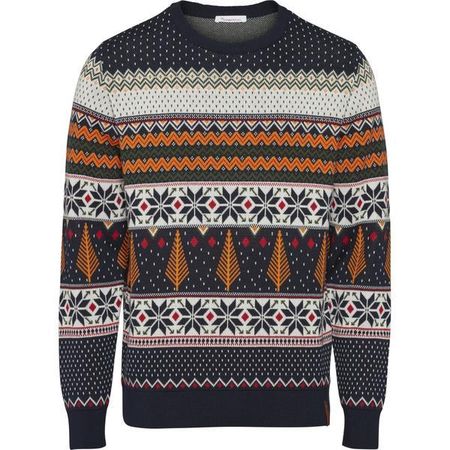 Pull à motifs en coton bio - xmas knit