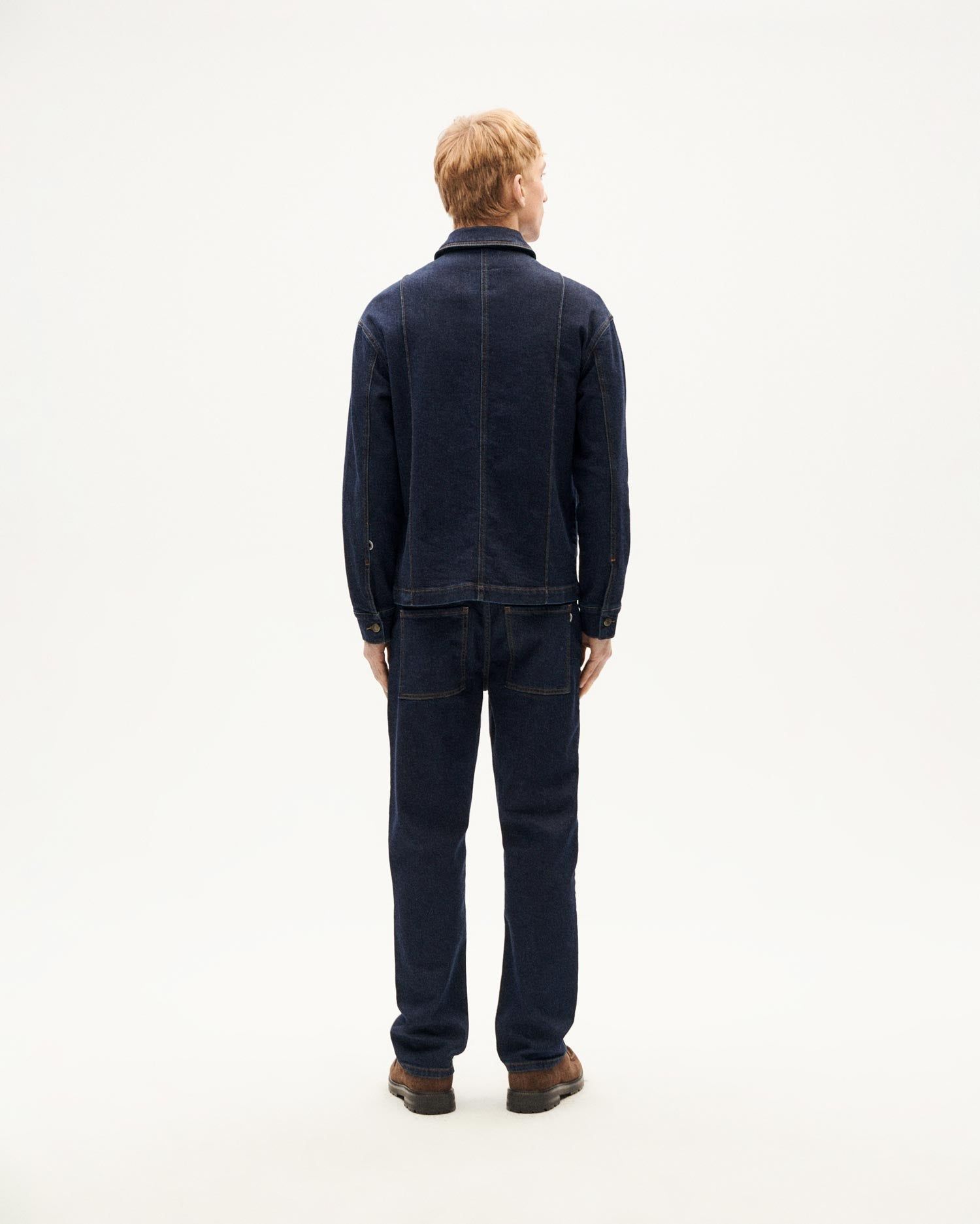 Jacke aus Bio-Baumwoll-Denim | Blau "dark clean denim gus jacket", Thinking Mu, Foto 4