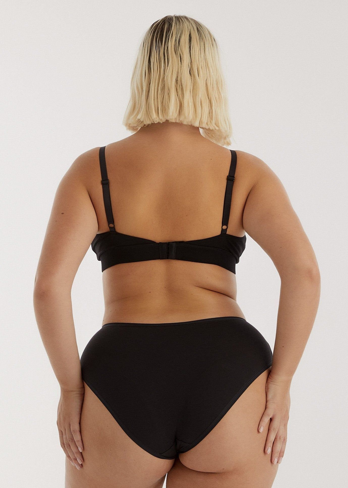 Culotte en coton bio | noir "core brief black", Organic Basics, photo 2