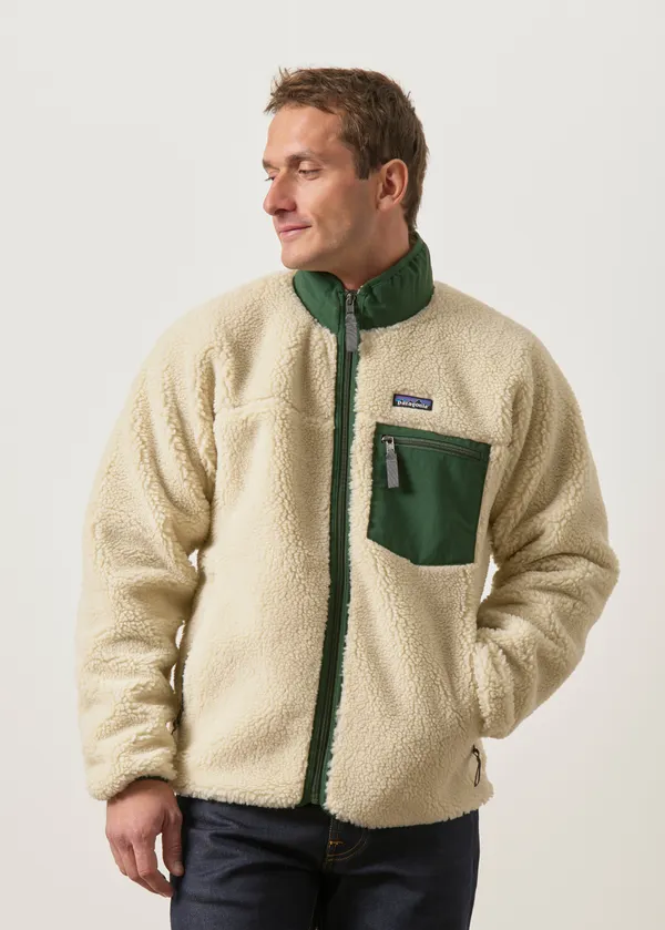 Veste polaire en matières recyclées | beige "Classic retro-x jkt - dnlt", Patagonia