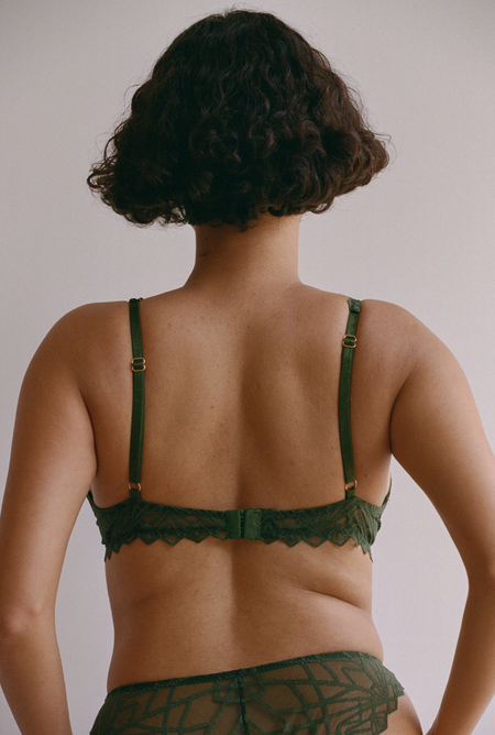 Soutien-gorge en matières recyclées | vert "perito" - Nénés Paris