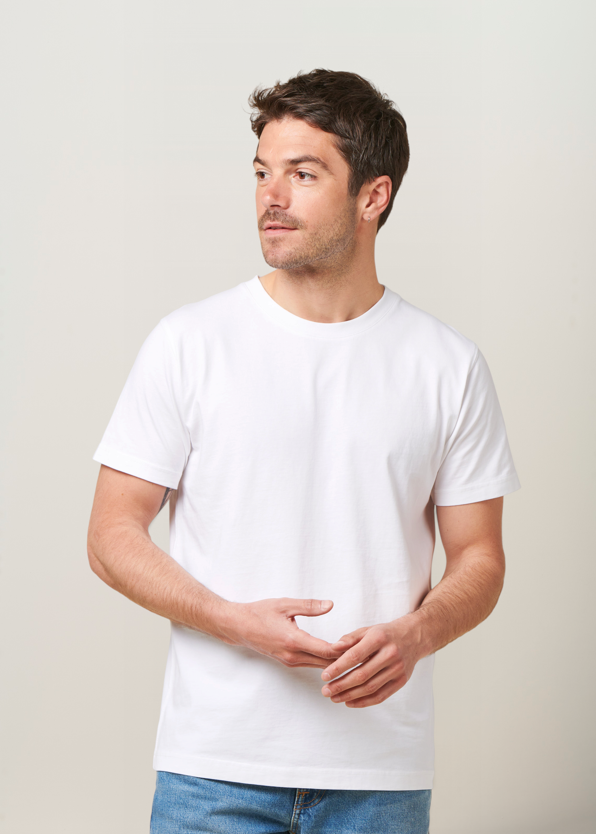 T-shirt en coton bio | blanc, WeDressFair, photo 1