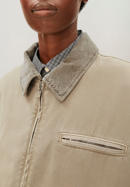 Veste en coton bio | vert "Padded cotton iconic å jacket - light sage", Armedangels, photo 2