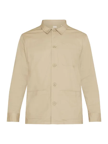 Surchemise en sergé de coton bio | beige "chuck twill overshirt light feather gray", Knowledge Cotton Apparel, photo 5