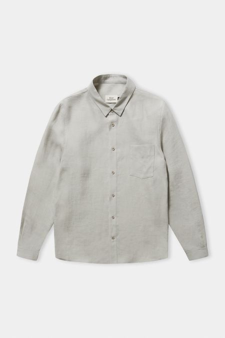 Hemd aus Leinen | Grau "simon reed pure linen", About Companions, Foto 5