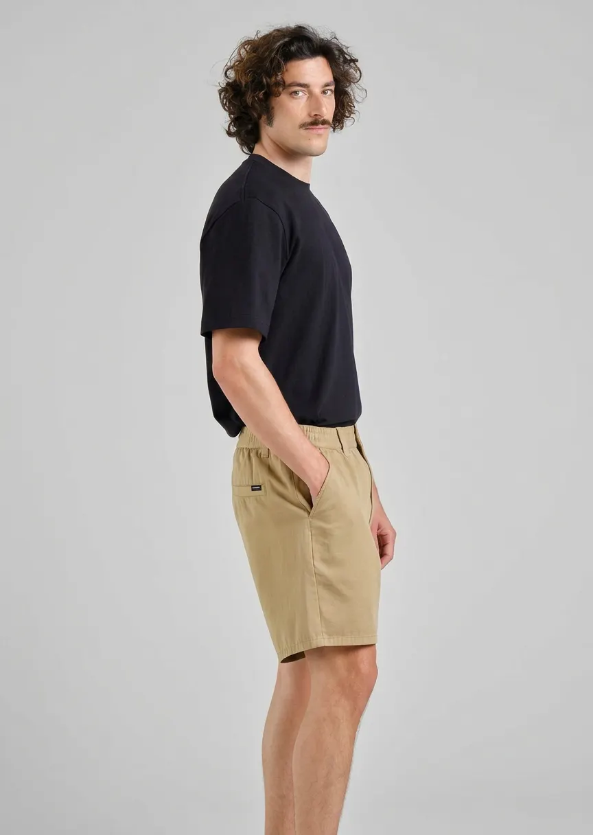 Short en coton bio | beige "olmen - kelp", Dedicated, photo 3
