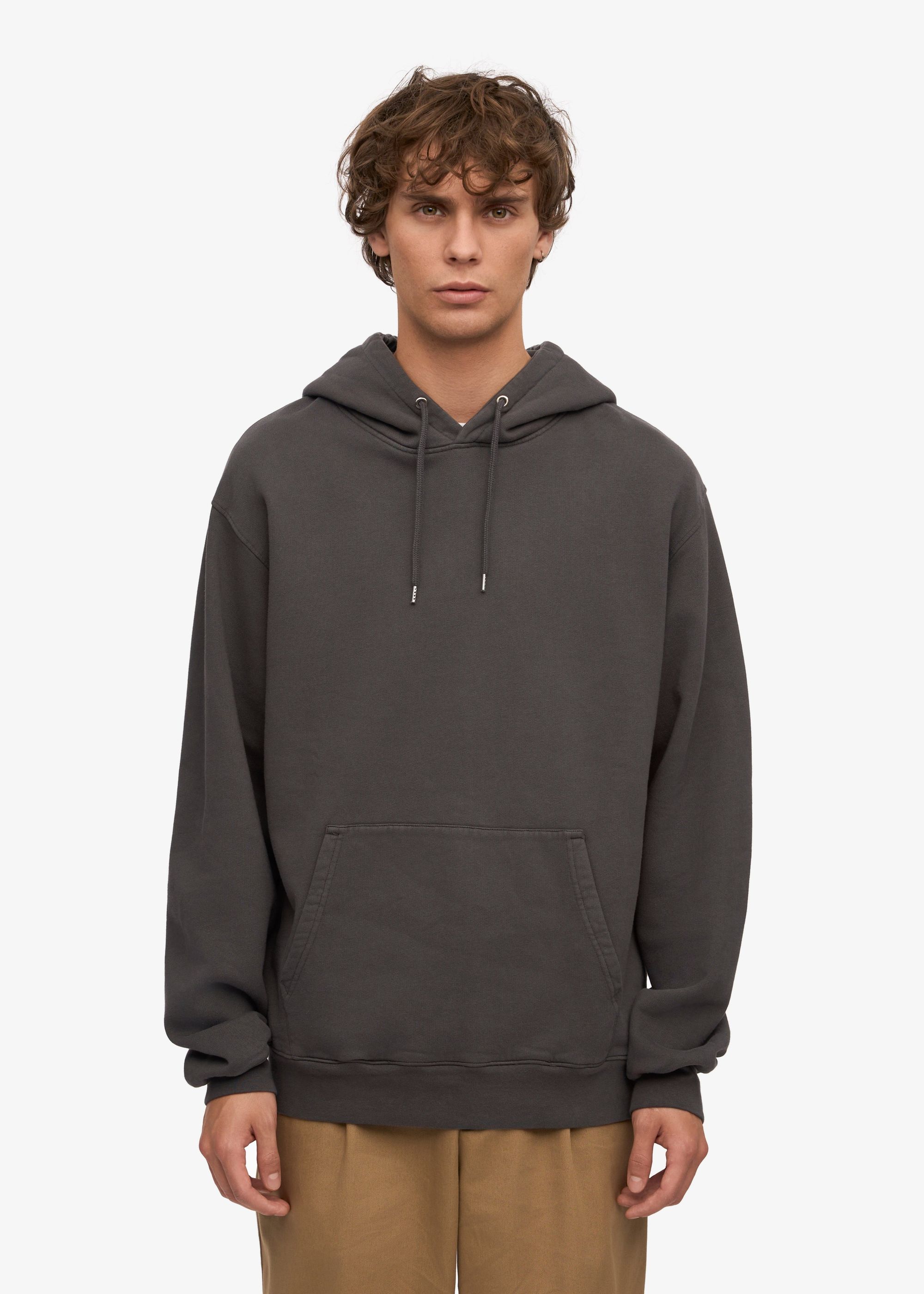 Sweat à capuche mixte en coton bio | gris "lava grey", Colorful Standard, photo 1