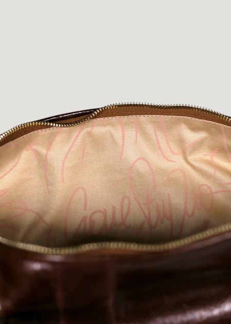 Cabas en cuir et suède certifiés | bordeaux "tall stripe - acajou burgundy", Craie Studio, photo 7
