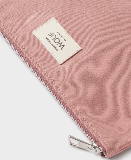 Pochette en coton bio | rose "sunrise pouch", Wouf, photo 3
