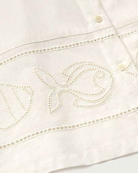 Chemise manches courtes en coton bio | blanc "white vainica ane blouse" - Thinking Mu