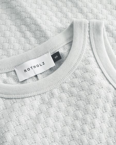 Robe midi en coton bio | bleu ciel "knit dress - moonlight grey", Rotholz, photo 6