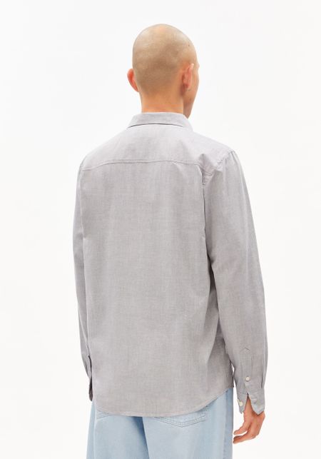 Hemd aus Bio-Baumwolle | Blau "Quaasa longsleeve shirt tinted navy - tinted-navy", Armedangels, Foto 3