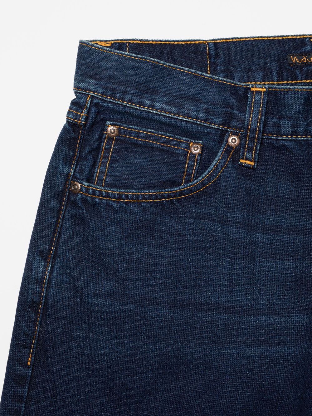 Jean droit en coton bio | bleu 