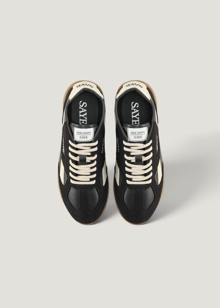 Baskets vegan | noir "M26 dawn - lignify black & white", SAYE, photo 5