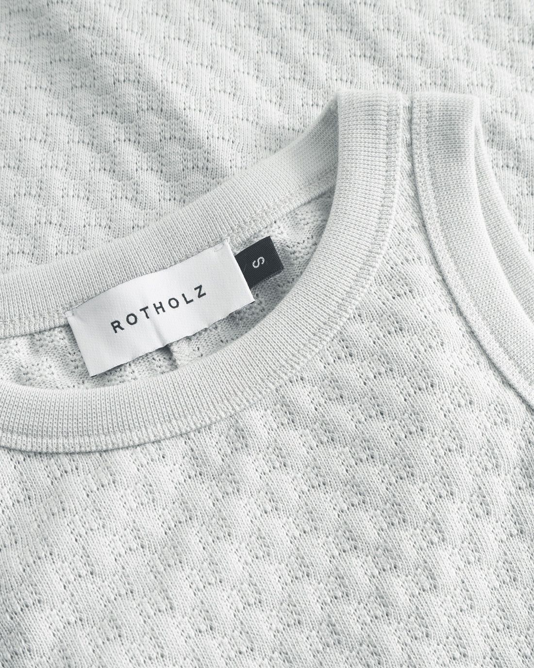 Robe midi en coton bio | bleu ciel "knit dress - moonlight grey", Rotholz, photo 6