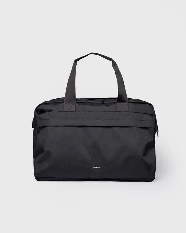 Sac de voyage 49l en matières recyclées | noir "go weekender l - black", Sandqvist