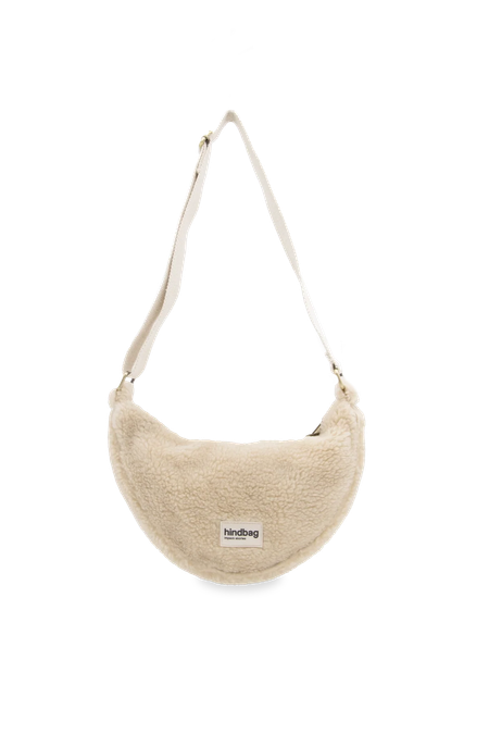 Sac bandoulière en matière recyclée | beige "andrea teddy", Hindbag, photo 3